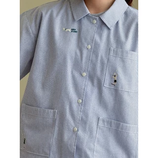 katji / พร้อมส่ง Triple Pocket Shirt size S M L