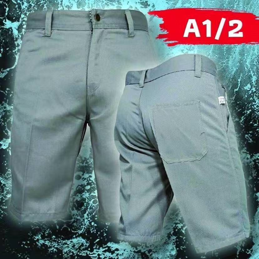 new กางเกงขาสั้น ผู้ชาย สีพื้น ราคาสบายกระเป๋า มีหลายสี(เอว 28-40)