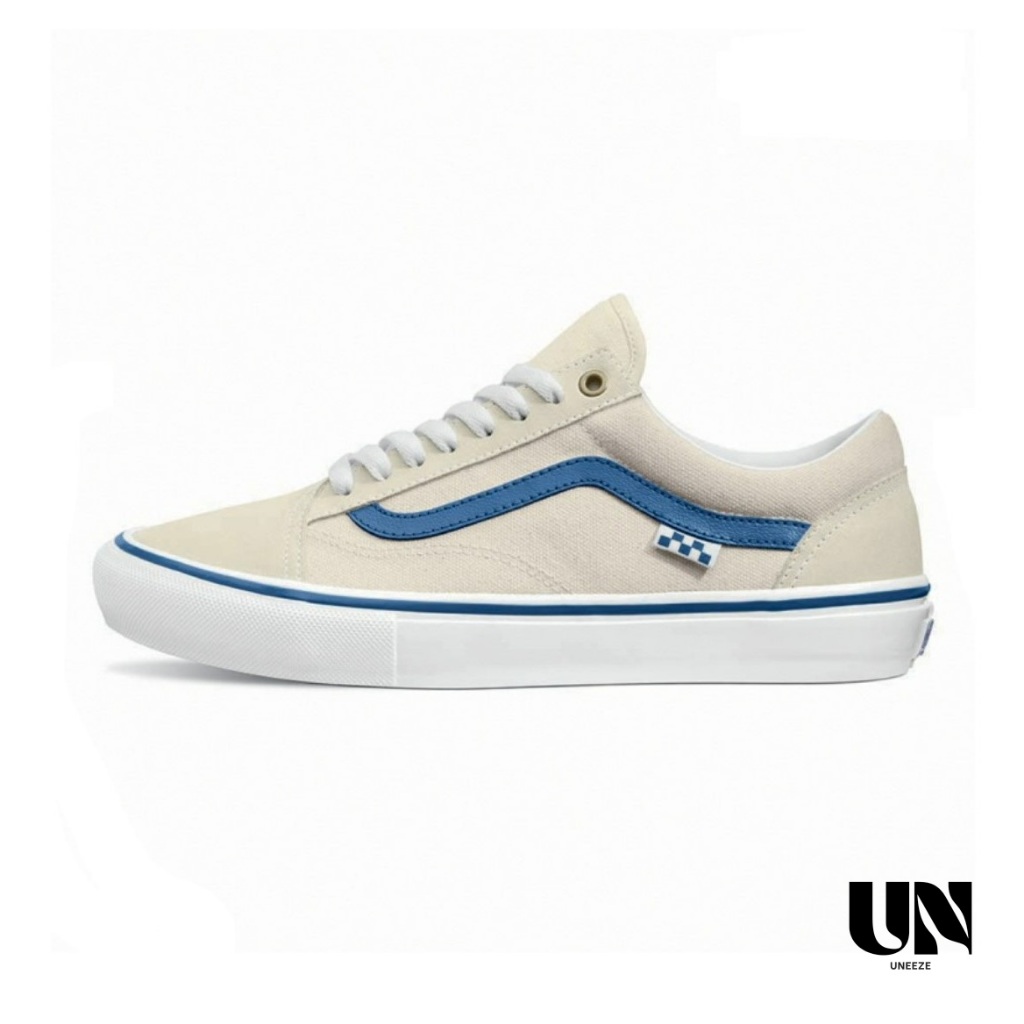 [ของแท้ ส่งไว จากไทย] VANS SKATE OLD SKOOL (RAW CANVAS) CLASSIC WHITE