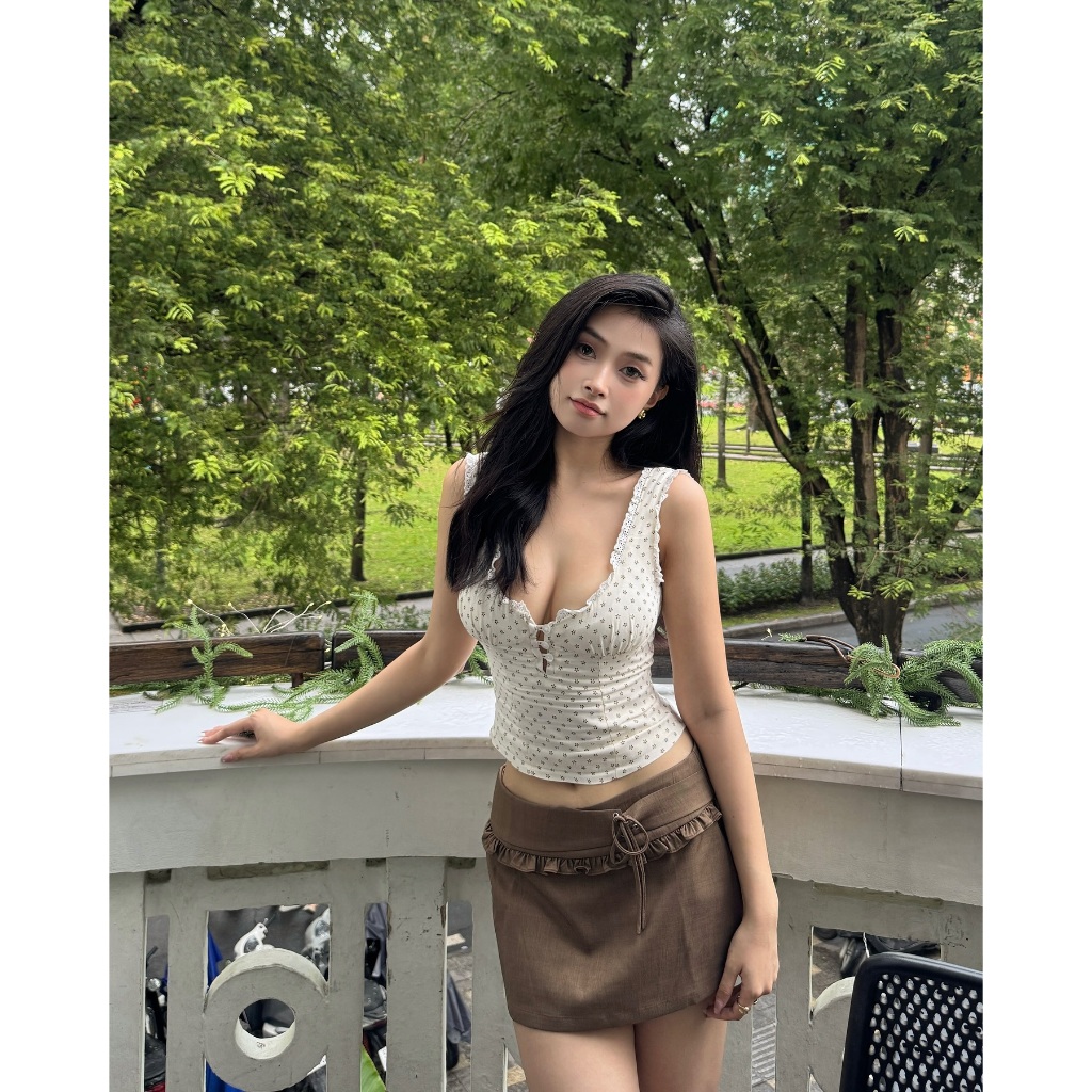 Lacey Top (White) – ByVeeStyle ราคา ถูกที่สุด ดีลบีเคเค แกลเลอรีภาพที่ 9