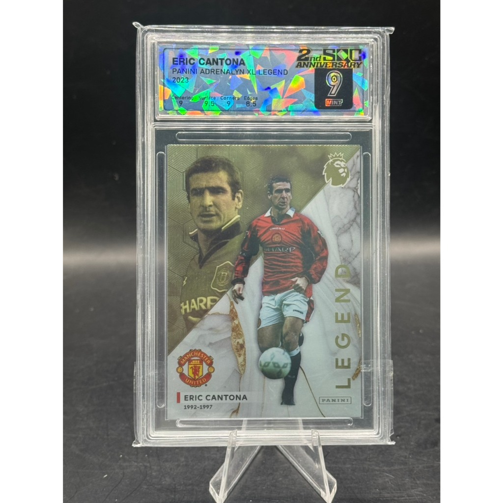 **SQC 9 MINT** 2023 Panini Adrenalyn XL Eric Cantona **Legend** Insert Manchester United Graded Card