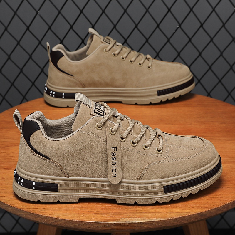 GFShop เพิ่มความมั่นใจทุกก้าวด้วยรองเท้าผ้าใบกันลื่น กันน้ำ สำหรับผู้ชาย ดีไซน์ล่องต่ำสไตล์วินเทจ ใช้งานได้จริง - รูปที่ 5