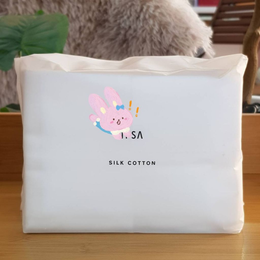สำลีเช็ดหน้า IPSA Silk Cotton 120 แผ่น