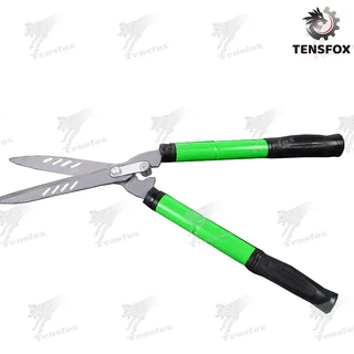 Tensfox กรรไกรตัดแต่งพุ่มไม้ กรรไกรตัดหญ้ายืดได้ กรรไกรตัดกิ่ง กรรไกรตัดหญ้า 30-57cm ด้ามปรับยาวได้ ใบมีดคม ถุงมือฟรี