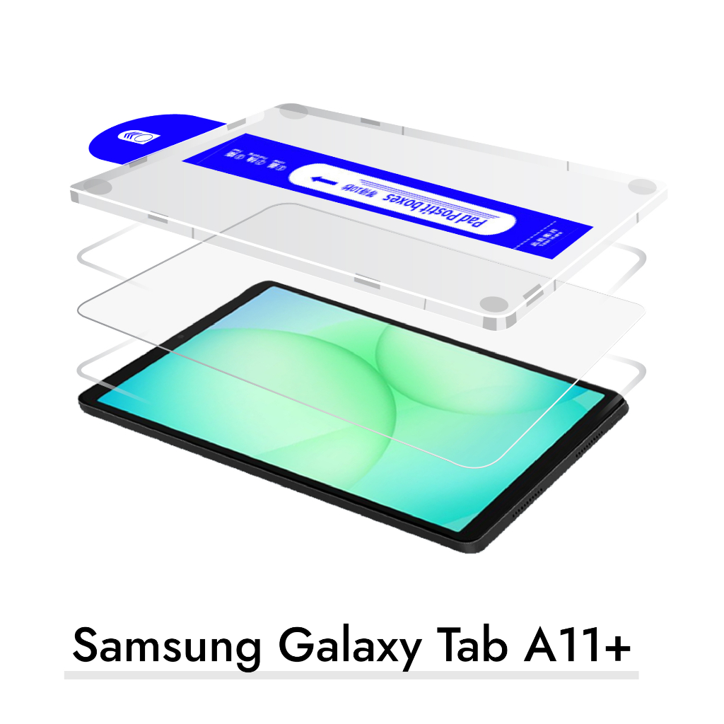 ฟิล์มกระจก พร้อมบล็อคติดตั้ง สำหรับ ซัมซุง แท็ป เอ11พลัส Tempered Glass Screen Protector For Samsung Galaxy Tab A11+ รูปที่ 5