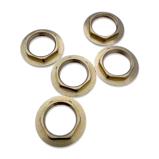 แหวนเกลียวใต้ก๊อกอ่างซิงค์ ทองเหลือง/PVC ขนาด1/2" (4 หุน)