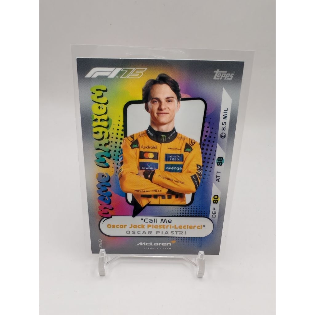 การ์ด f1 2025 topps turbo attax oscar piastri
