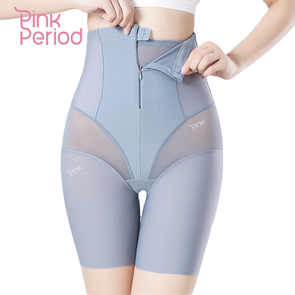 Pink Period กางเกงเก็บพุง กางเกงสเตรัดหน้าท้อง กระชับสัดส่วนหน้าท้อง High Waist Shorts เนื้อผ้าบางเบา — صورة 2