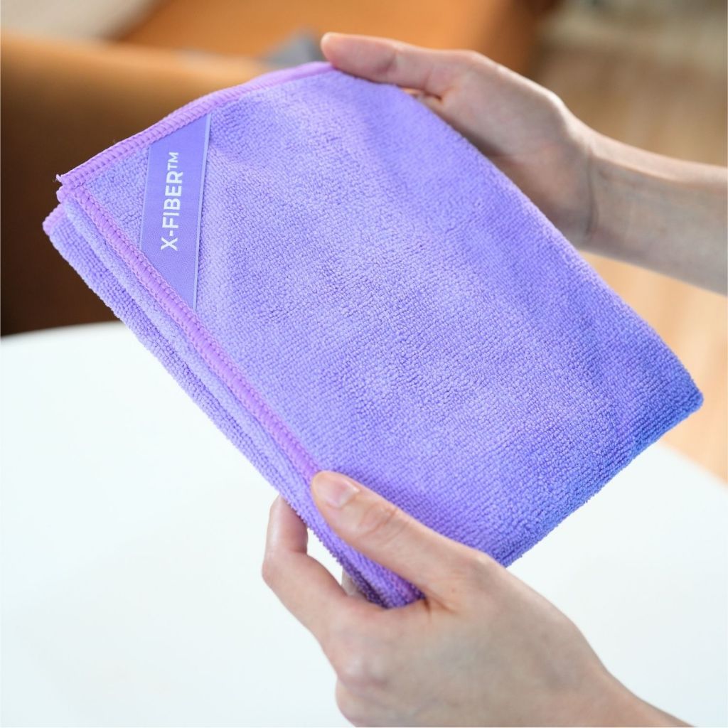 X-Fiber™ Lavender Edition – ผ้าไมโครไฟเบอร์ลิมิเต็ด หนานุ่ม แห้งไว ไร้ขุย เช็ดกระจก งานครัว | Easyathome
