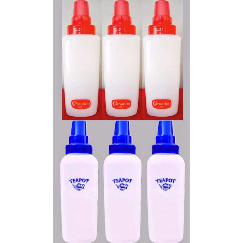 ขวดบีบคาร์เนชั่น ขวดบีบทีพอท (ชุด 3 ใบ) ขนาด 1200 ml ขวดบีบนมข้นหวาน ขวดบีบซอส ขวดบีบ มีฝา มีสเกล กว้าง 9 cm สูง 27 cm