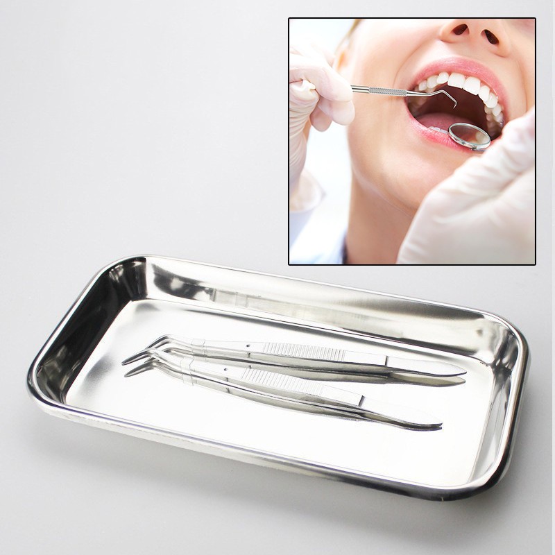 ถาดสแตนเลส ถาดหมอฟัน ถาดทันตกรรม ถาดใส่อาหาร ถาดใส่เครื่องมือ ถาดเสิร์ฟ - รูปที่ 7