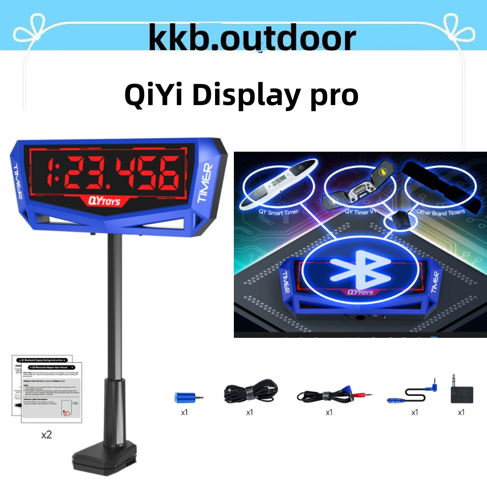 QiYi Display Pro จอแสดงผลอัพเกรดการเชื่อมต่อบลูทูธจับเวลาความเร็ว บลูทูธจับเวลา เครื่องจับเวลารูบิค รูบิค ถ้วยซ้อนอย่าง