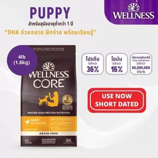 [ลดล้างสต๊อก Short Expired] WELLNESS CORE อาหารสุนัขพรีเมี่ยม มีให้เลือกหลายสูตรทุกช่วงวัย ( สุนัขเด็ก - สุนัขโต )