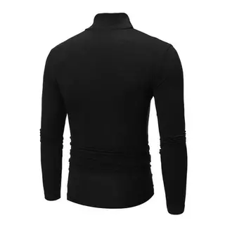 สินค้าพร้อมส่ง เสื้อยืดแขนยาว คอเต่า แบบสวมหัว ทรงหลวม สไตล์เกาหลี แฟชั่นสําหรับผู้ชาย