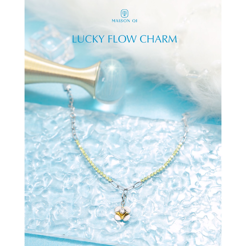 Maison Qi Lucky Flow Charm Bracelet | สร้อยข้อมือพร้อมชาร์มLucky Flow Silver 925 Clean Jewelry