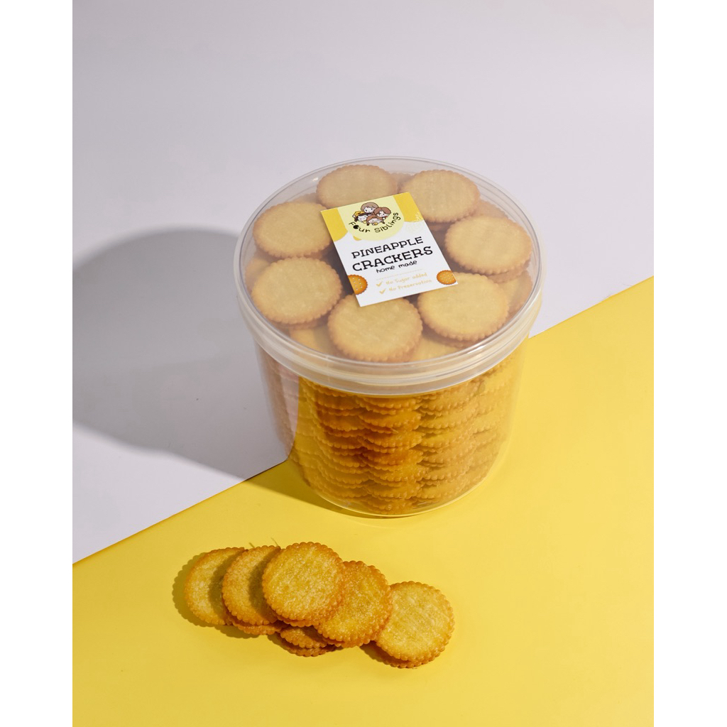 แครกเกอร์สับปะรด(Pineapple crackers)🍪กระปุกใหญ่