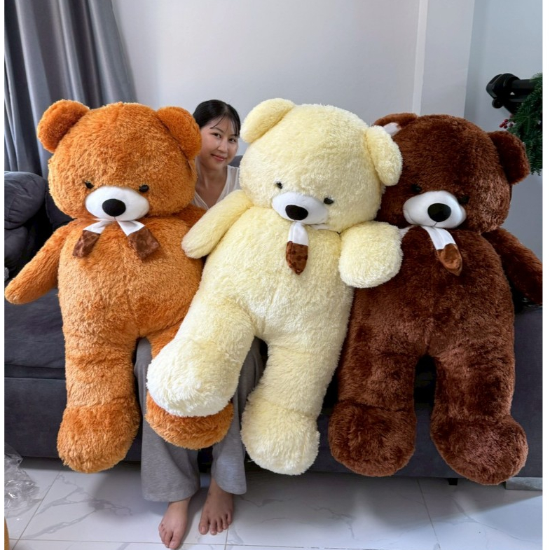 ตุ๊กตาหมี งานป้ายมาใหม่ มีหลายขนาดให้เลือก ขนนุ่ม ขนเงา รับประกันความสวย มี มอก. ของขวัญน่ารัก