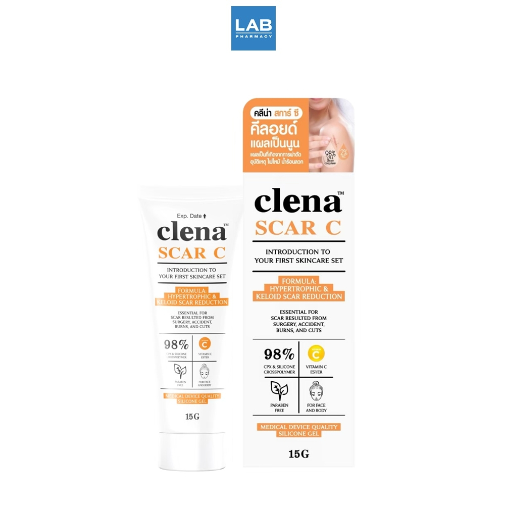 Clena SCAR C 15 g. - คลีน่า สการ์ ซี  15 กรัม ผลิตภัณฑ์ช่วยลดคีลอยด์ แผลเป็นนูน