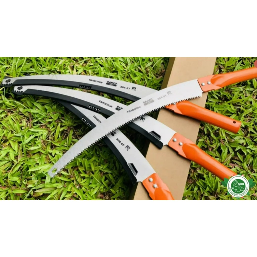 เลื่อยตัดกิ่ง ด้ามเหล็ก (384-6T) ตรา BAHCO Pruning Saw - BAHCO