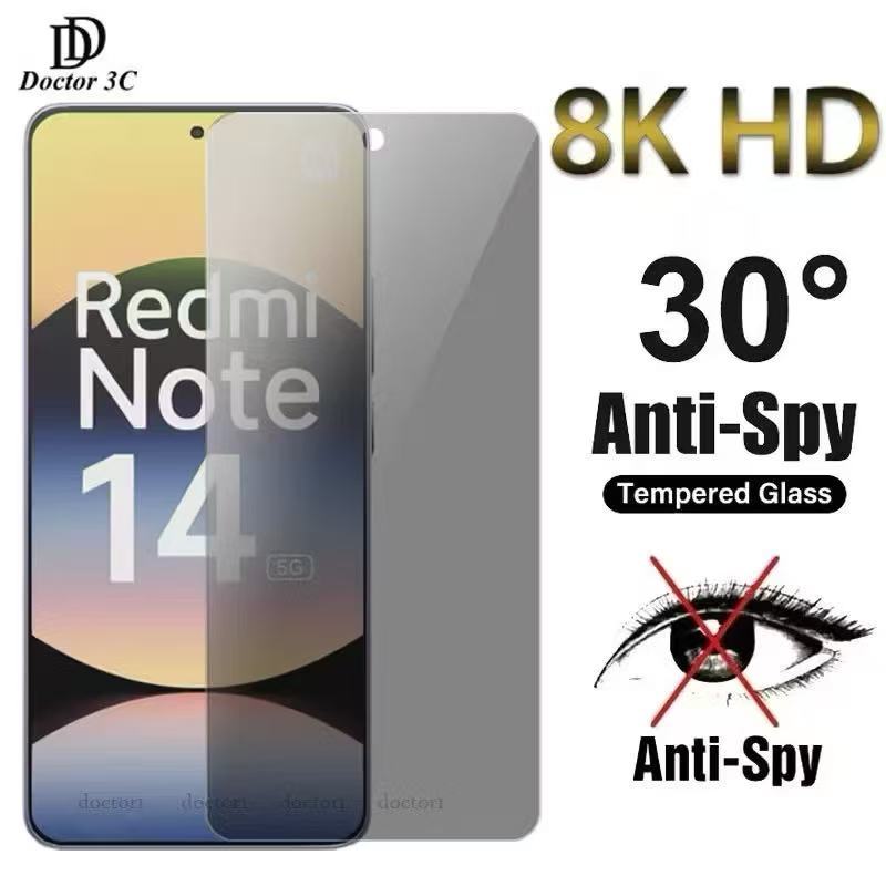 ฟิล์มกันมอง สำหรับXiaomi RedmiNote14 Note13 Note12 Pro Poco X5 Redmi Note9 Pro Note9s Note8 Note8Pro Note7ฟิล์มกันเสือก