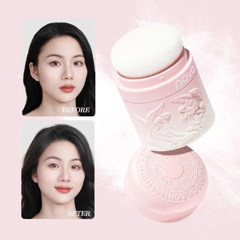 พร้อมส่งจ้า ปิดเหม่ง Novo แป้งฝุ่นควบคุมความมันผมธรรมชาติติดทนนาน No.6298