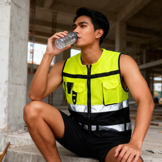 F16 เสื้อกั๊กสะท้อนแสง Multi - Pocket เสื้อแจ็คเก็ตการจราจรความปลอดภัยเสื้อขี่มอเตอร์ไซค์ Reflective Vest Safety Vest