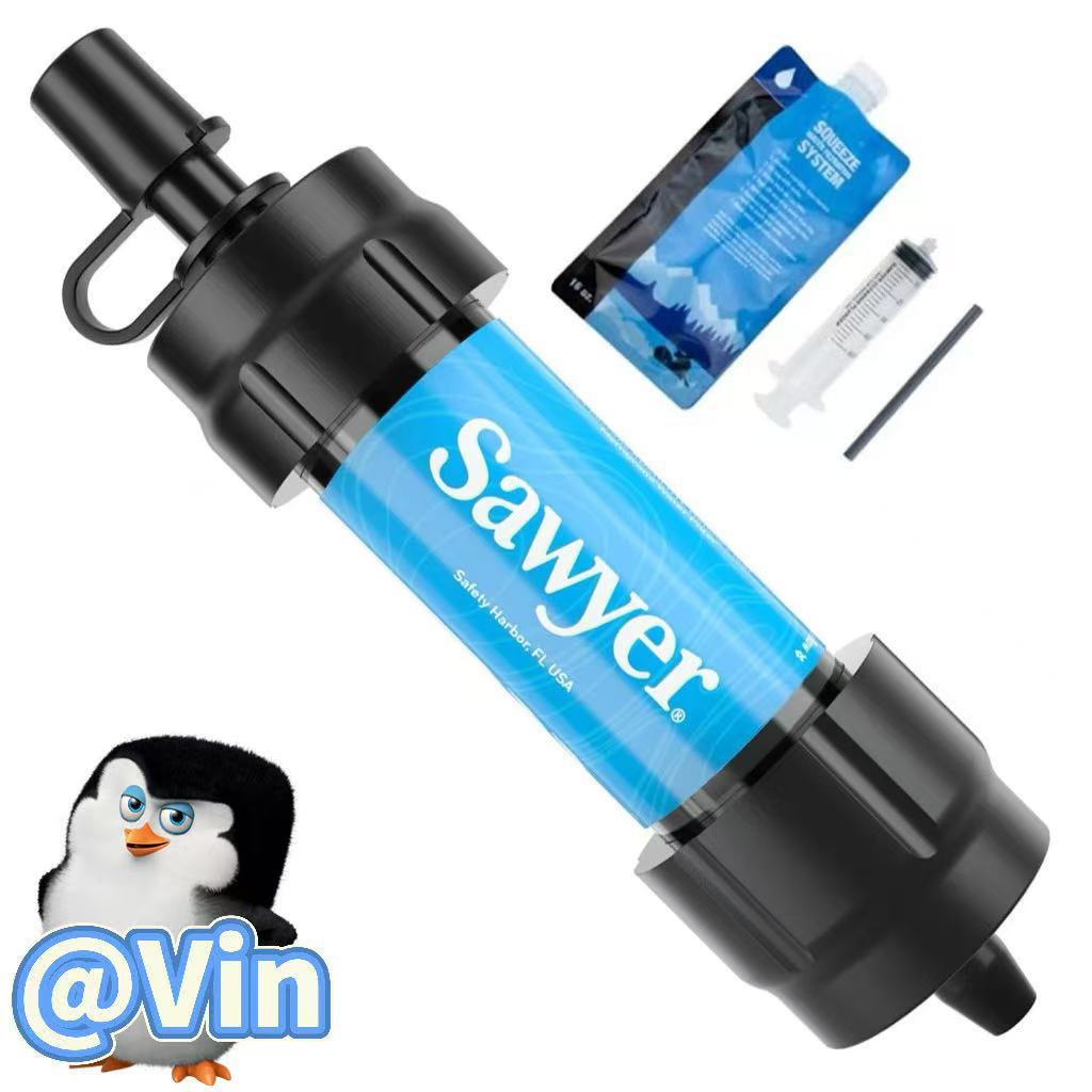เครื่องกรองน้ำพกพา Sawyer Mini Filter ไส้กรองทำความสะอาดได้ ใช้ได้นาน น้ำหนักเบา
