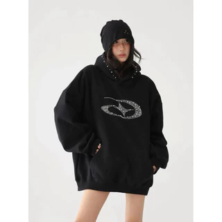 [Pre-Order] Acestudios | Beaded Hooded Sweatshirt🤍