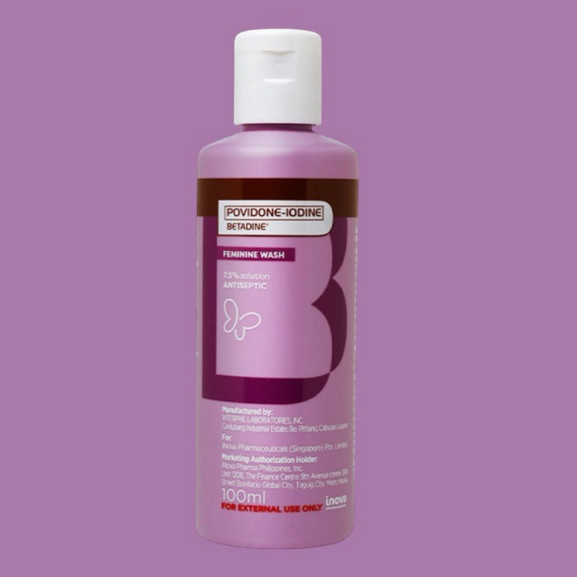 เบตาดีน น้ำยาล้างจุดซ่อนเร้น (ใช้ภายนอกเท่านั้น) Betadine Feminine wash ฆ่าแบคทีเรีย เชื้อรา ไวรัส