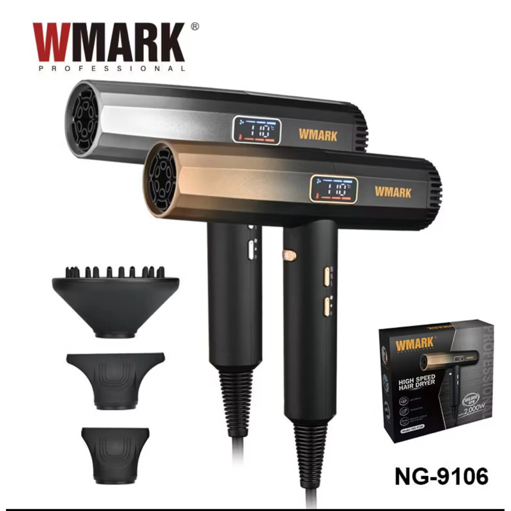 ไดร์เป่าผม ยี่ห้อ WMARK  น้ำหนักเบา ความร้อนสูง