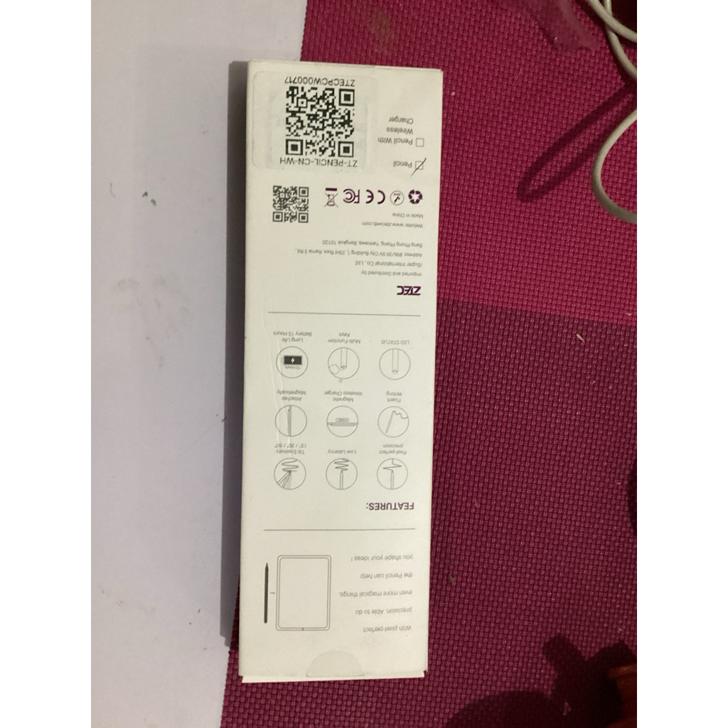 zTECปากาไอแพด ซื้อมาผิดรุ่นเป็นระบบชาร์จแบตไร้สาย