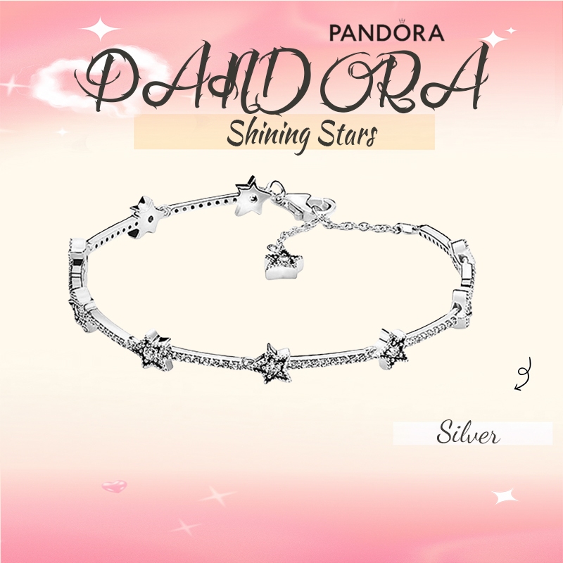 ของแท้100% 💎 PANDORA สร้อยข้อมือ Shining Stars