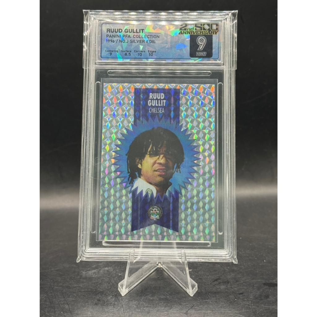 1996 Panini PFA Collection Ruud Gullit **SILVER FOIL** No. J SQC 9 MINT Chelsea