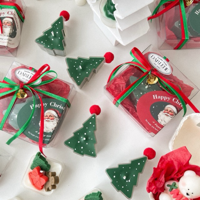 (พร้อมส่ง) TeaLightChristmas เทียนหอมคริสต์มาส ของขวัญน่ารักๆ