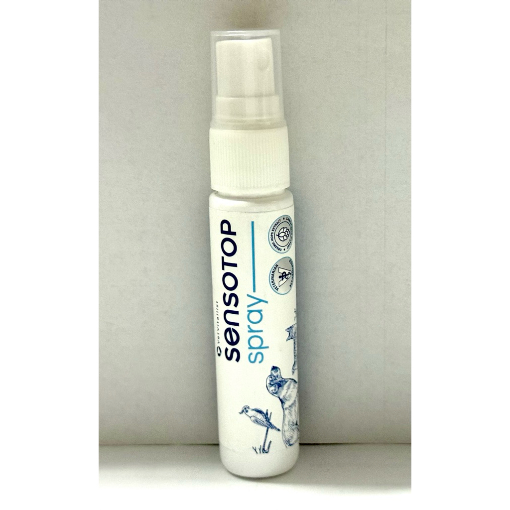SENSOTOP SPRAY แบคทีเรีย เชื้อรา ยีสต์ อาการคัน อักเสบ ดูเเลผิวหนังใช้ได้กับสัตว์เลี้ยงทุกชนิด ทุกช่วงอายุ 20ml แบ่งขาย