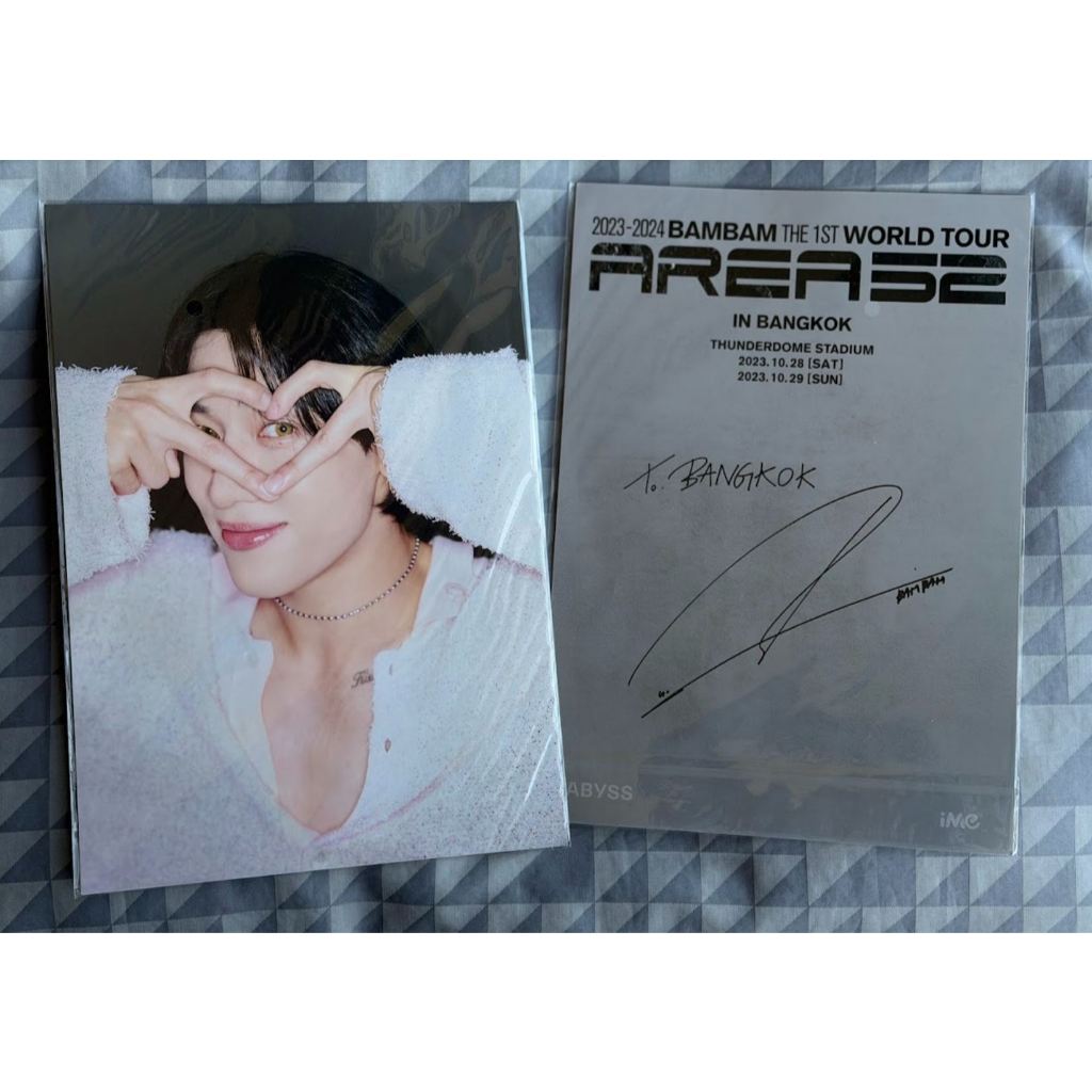 ของที่ระลึกจากคอนเสิร์ต BamBam AREA52 in Bangkok