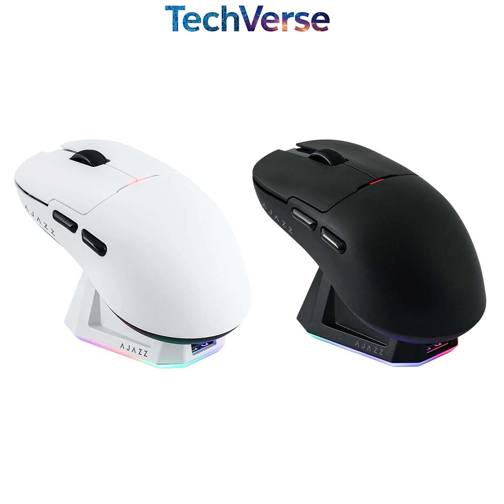 AJAZZ AJ159P PAW3395 Wired + 2.4G Wireless Mouse with Charging Station