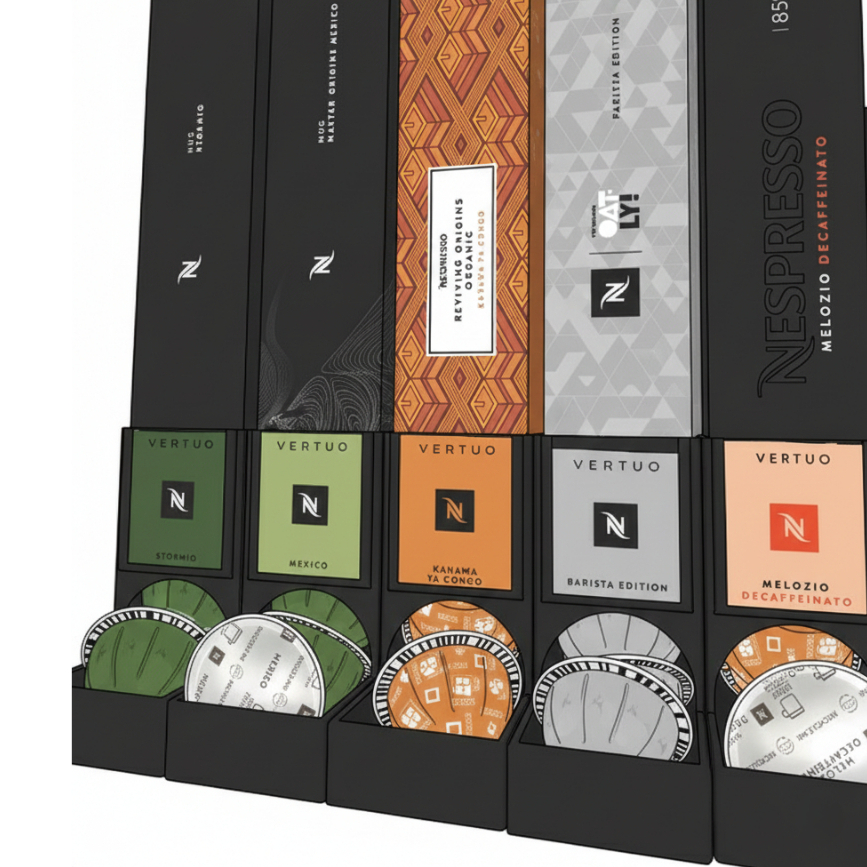 ที่วางแคปซูล Nespresso Vertuo แท่นวางแคปซูล Nespresso Vertuo Capsule and Pod Dispenser