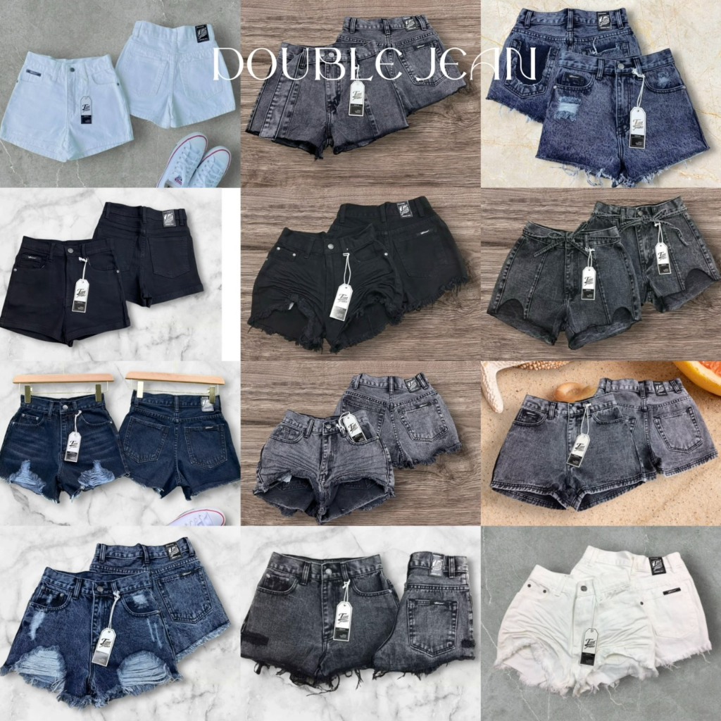 DBJ กางเกงยีนส์ขาสั้นเอวสูงป้าย TANjeans รวมทุกแบบขายดีของแบรนด์ งานทรงสวยมาก การันตีงานป้าย [S-XL]