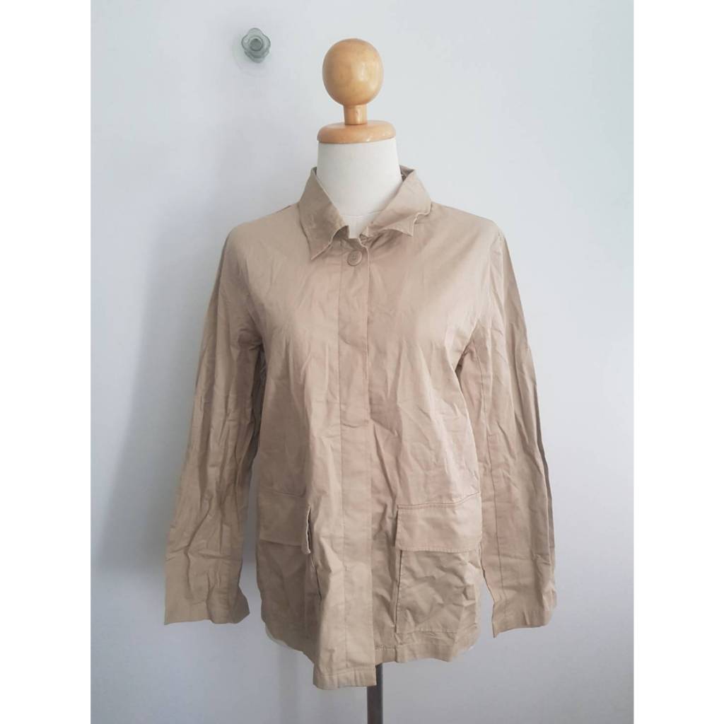 BRB-29เสื้อคลุมผ้าคอตตอนกระดุมซ่อน Dona Pierce 11 38/25