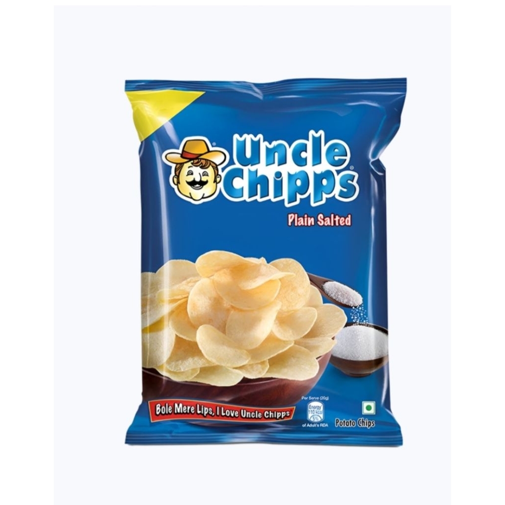 Uncle Chips salty (Indian Uncle Chips) Treat Chips, 53 Grams (Best Indian Snacks, Perfect Snack at H
