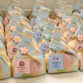 ของขวัญ ของชำร่วย กระเป๋าผ้าถัก ใบเล็ก น่ารัก พร้อมส่ง