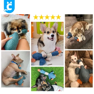 [ส่งฟรี🇹🇭] CleverPet ของเล่นสุนัข Sophie The Duck บีบมีเสียง ตุ๊กตาเป็ด หมา Dog Toy