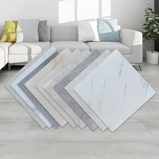 กระเบื้องยางลายหินอ่อน พื้นกระเบื้องยาง 30x30 ซม PVC ปูพื้นห้องนอน ทนทาน กันน้ำ ราคาสบายกระเป๋า กาวในตัว