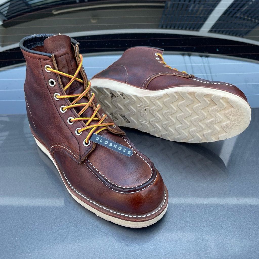 ส่งฟรี 7Us 25cm Redwing รุ่น 8138 Moctoe 6-Inch Boot in Briar Oil-Slick Leather Classic USA แท้