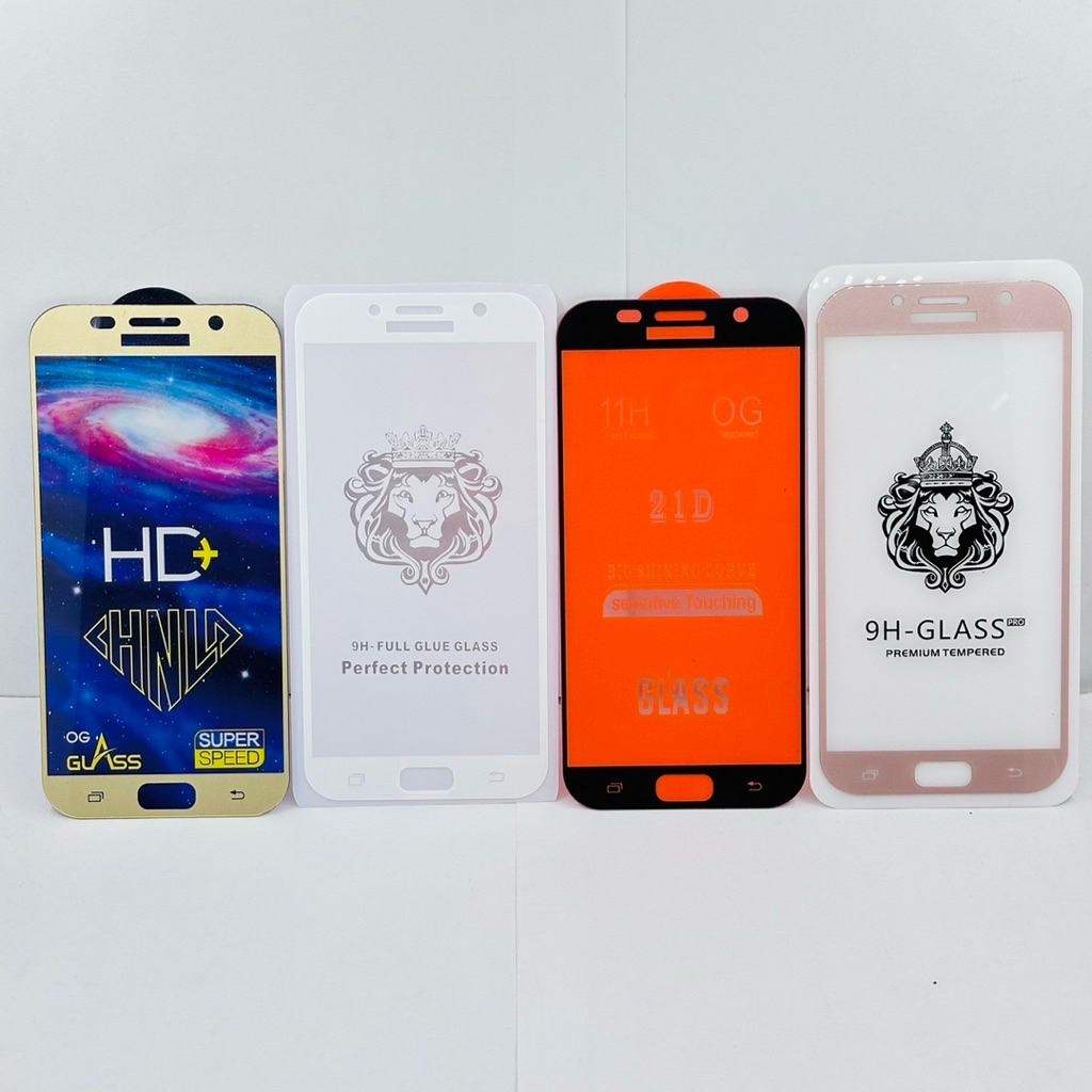 ฟิล์มกระจกเต็มจอใช้สำหรับSamsung A5(2016) A5(2017) A7(2017) A7(2016) A6Plus J6(2018) A8(2018) A8plus