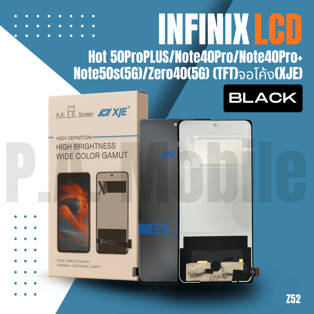 หน้าจอ LCD สำหรับ Infinix Hot 50ProPLUS/Note40Pro/Note40Pro+/Note50s(5G)/Zero40(5G) (TFT)(B)(XJE)