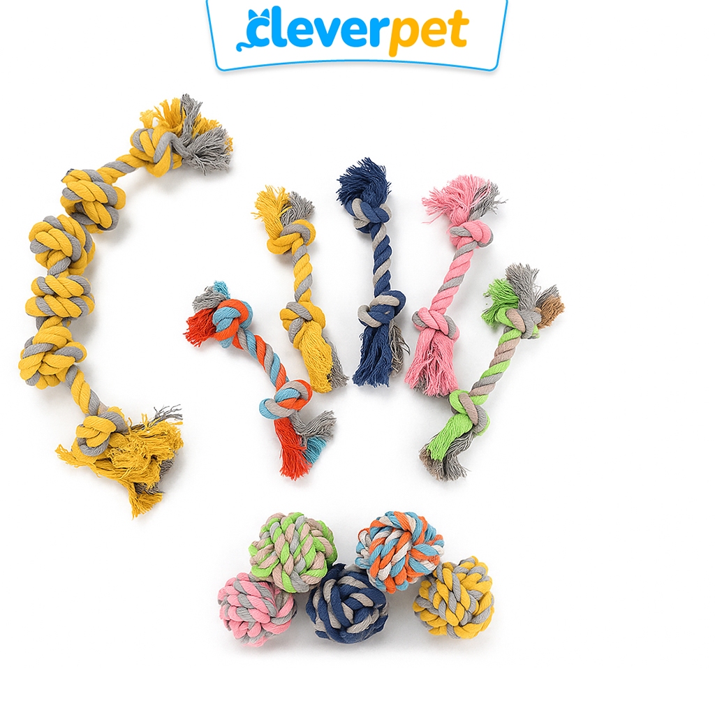[ส่งฟรี🇹🇭] CleverPet ของเล่นสุนัข เชือกกัด เชือกขัดฟัน ของเล่นหมา Rope Dog Toy