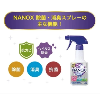 🚚พร้อมส่ง🇯🇵นำเข้าจากญี่ปุ่นแท้ 100% Nanox สเปรย์ดับกลิ่นและฆ่าเชื้อ จากแบรนด์ Lion 350ml.