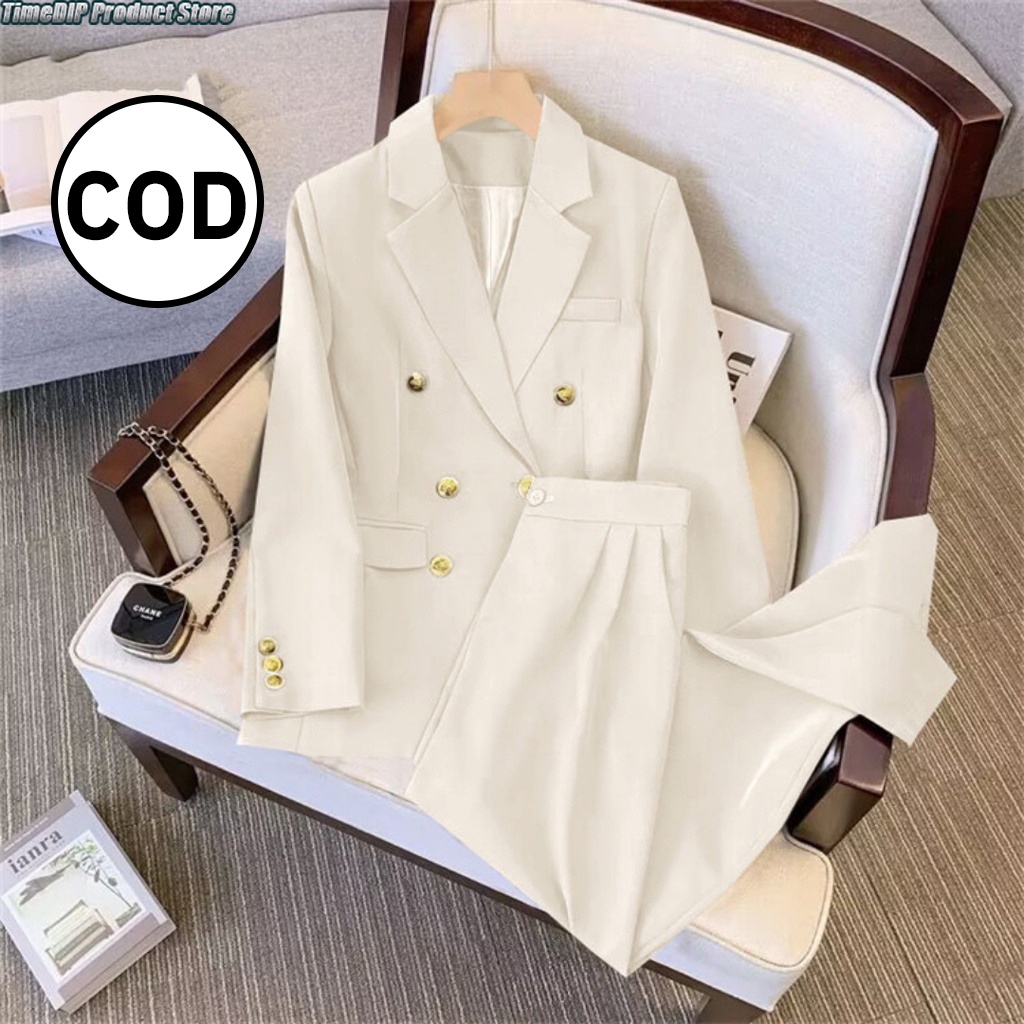 【COD】สูทผู้หญิง เสื้อสูท+ กางเกง สินค้าขายแยกกันนะคะ ชุดสูทผู้หญิง ชุดเข้าเซท เสื้อสูทแฟชั่น Blazer